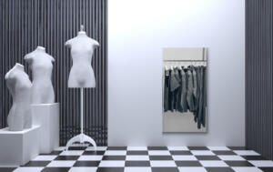 Grote spiegel verzilverd - 600 x 1100 mm