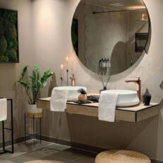 Anticondens spiegel in de badkamer