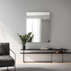 industrieel spiegel hangend in de woonkamer