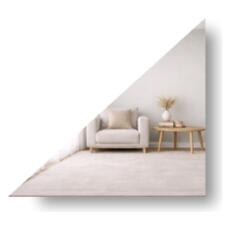 Model 11 spiegel driehoek links aflopend